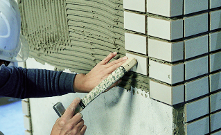 タイル施工の写真
