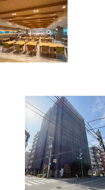 内装や工事中のビルの写真