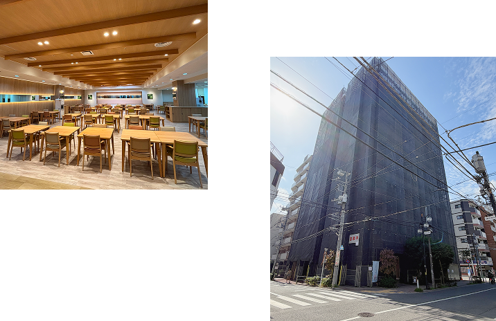 内装や工事中のビルの写真