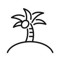 ヤシの木のアイコン